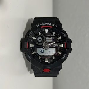 Casio G-Shock GA 700 Red & Black Watch